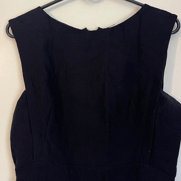 Sandro Paris dress lace midi black ribbed 6 woman’s - Picture 3 of 10